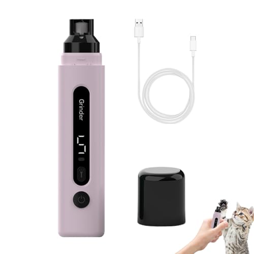 Imtrub Nagelschleife für Hunde ruhig, Haustiernagelschleifer für Hunde | Sichere einstellbare präzise, ​​ruhige Hundepfoten Trimmer mit LED -Licht - Cat Claw Care, tragbare Tierpflegematerial für von Imtrub