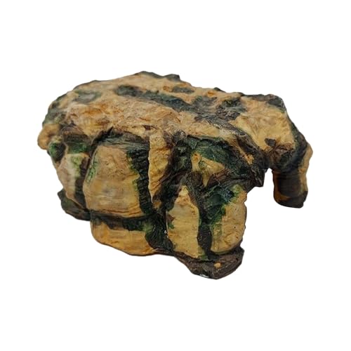 Imtrub Reptilienfelsenhöhle, Reptilienhöhle - Rock Tortoise Hideaway | Harzterrariumdekor für bärtige Eidechsen Geckos Leopard Chamäleons Frösche Schlangen Schlangen von Imtrub
