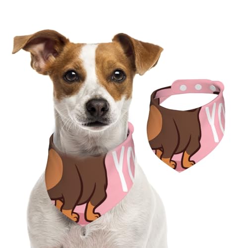 Dackelwelpe, Hundehalstücher, Baumwoll-Haustierschal, verstellbare Lätzchen für Haustiere,M Dackelwelpe, Hundehalstücher, Baumwoll-Haustierschal, verstellbare Lätzchen für Haustiere,M von InOmak