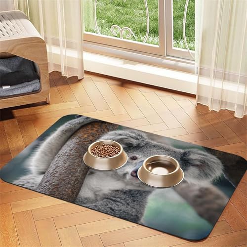 Entspannter Koala,Futtermatte für Haustiere, Tischsets aus PU-Leder für Katzen und Hunde,30x45cm Entspannter Koala,Futtermatte für Haustiere, Tischsets aus PU-Leder für Katzen und Hunde,30x45cm von InOmak
