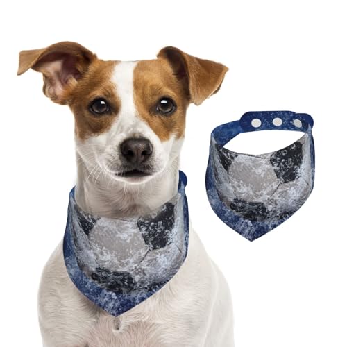 Fußball mit Wasserdruck, Hundehalstücher, Baumwoll-Haustierschal, verstellbare Lätzchen für Haustiere,L Fußball mit Wasserdruck, Hundehalstücher, Baumwoll-Haustierschal, verstellbare Lätzchen für Haustiere,L von InOmak