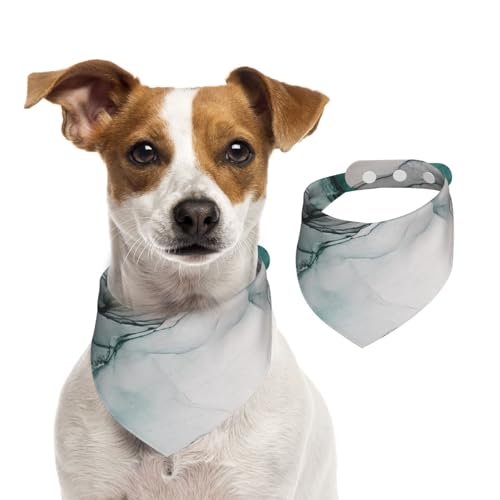 Grüne Marmorstruktur, Hundehalstücher, Baumwoll-Haustierschal, verstellbare Lätzchen für Haustiere,S Grüne Marmorstruktur, Hundehalstücher, Baumwoll-Haustierschal, verstellbare Lätzchen für Haustiere,S von InOmak