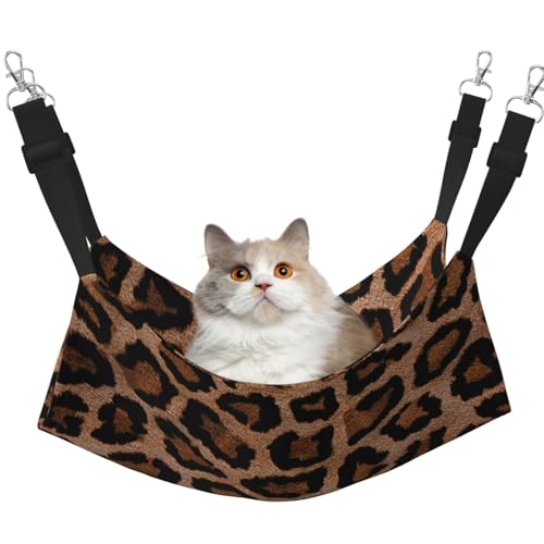 InOmak Cooler Geparden-Leoparden-Hintergrund, Katzenhängematte, weiches, doppelseitiges Hängebett für kleine Hunde und Haustiere,L InOmak Cooler Geparden-Leoparden-Hintergrund, Katzenhängematte, weiches, doppelseitiges Hängebett für kleine Hunde und Haustiere,L von InOmak