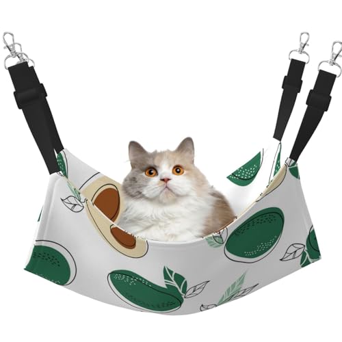 InOmak Einfache Zeichnung Frucht Avocado, Katzenhängematte, weiches, doppelseitiges Hängebett für kleine Hunde und Haustiere,M InOmak Einfache Zeichnung Frucht Avocado, Katzenhängematte, weiches, doppelseitiges Hängebett für kleine Hunde und Haustiere,M von InOmak