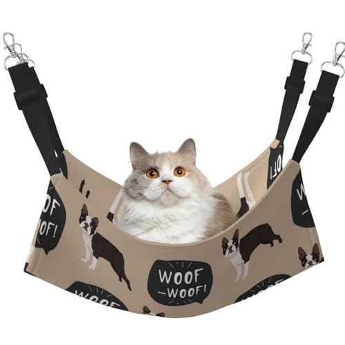 InOmak Englischer Musterhundehintergrund, Katzenhängematte, weiches, doppelseitiges Hängebett für kleine Hunde und Haustiere,M InOmak Englischer Musterhundehintergrund, Katzenhängematte, weiches, doppelseitiges Hängebett für kleine Hunde und Haustiere,M von InOmak