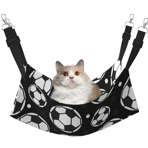 InOmak Fußball, Katzenhängematte, weiches, doppelseitiges Hängebett für kleine Hunde und Haustiere,M InOmak Fußball, Katzenhängematte, weiches, doppelseitiges Hängebett für kleine Hunde und Haustiere,M von InOmak