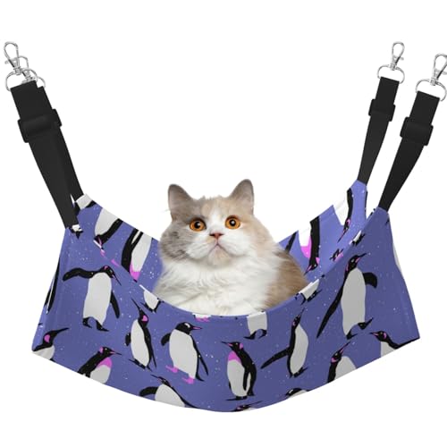 InOmak Niedlicher Pinguin Lila, Katzenhängematte, weiches, doppelseitiges Hängebett für kleine Hunde und Haustiere,L InOmak Niedlicher Pinguin Lila, Katzenhängematte, weiches, doppelseitiges Hängebett für kleine Hunde und Haustiere,L von InOmak
