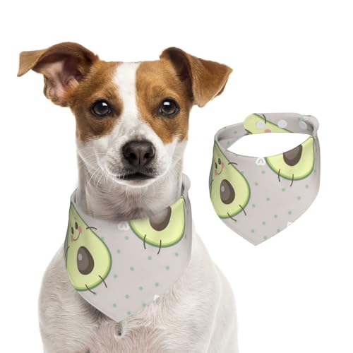 Karikatur, Niedlich, Avocado, Hundehalstücher, Baumwoll-Haustierschal, verstellbare Lätzchen für Haustiere,L Karikatur, Niedlich, Avocado, Hundehalstücher, Baumwoll-Haustierschal, verstellbare Lätzchen für Haustiere,L von InOmak