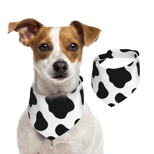 Kuh, Hundehalstücher, Baumwoll-Haustierschal, verstellbare Lätzchen für Haustiere,S Kuh, Hundehalstücher, Baumwoll-Haustierschal, verstellbare Lätzchen für Haustiere,S von InOmak