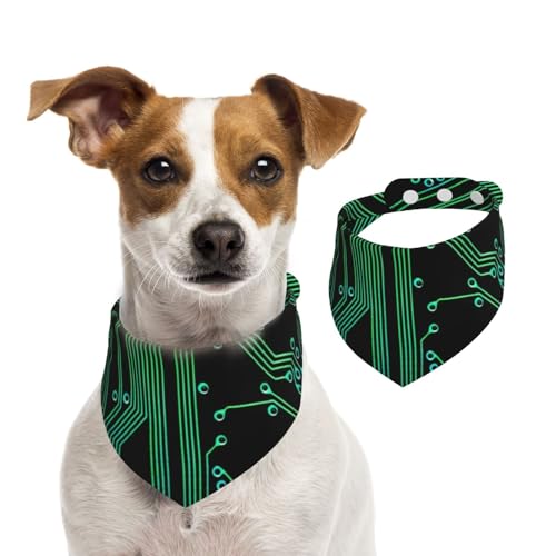 Leiterplatte, Hundehalstücher, Baumwoll-Haustierschal, verstellbare Lätzchen für Haustiere,M Leiterplatte, Hundehalstücher, Baumwoll-Haustierschal, verstellbare Lätzchen für Haustiere,M von InOmak