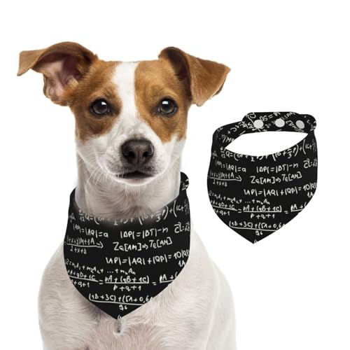 Mathematische Formel, Hundehalstücher, Baumwoll-Haustierschal, verstellbare Lätzchen für Haustiere,M Mathematische Formel, Hundehalstücher, Baumwoll-Haustierschal, verstellbare Lätzchen für Haustiere,M von InOmak