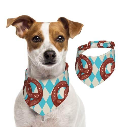 Nahtlose Brezel, Hundehalstücher, Baumwoll-Haustierschal, verstellbare Lätzchen für Haustiere,L Nahtlose Brezel, Hundehalstücher, Baumwoll-Haustierschal, verstellbare Lätzchen für Haustiere,L von InOmak