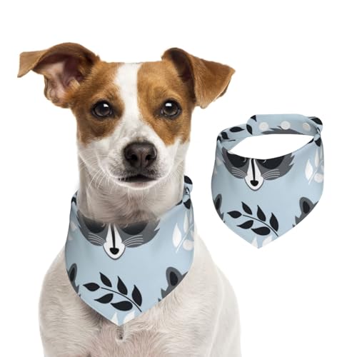 Niedliches Waschbärmuster, Hundehalstücher, Baumwoll-Haustierschal, verstellbare Lätzchen für Haustiere,L Niedliches Waschbärmuster, Hundehalstücher, Baumwoll-Haustierschal, verstellbare Lätzchen für Haustiere,L von InOmak