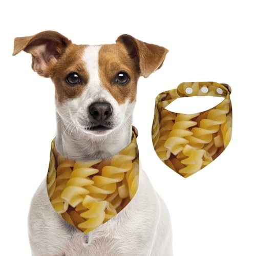 Pasta, Hundehalstücher, Baumwoll-Haustierschal, verstellbare Lätzchen für Haustiere,L Pasta, Hundehalstücher, Baumwoll-Haustierschal, verstellbare Lätzchen für Haustiere,L von InOmak