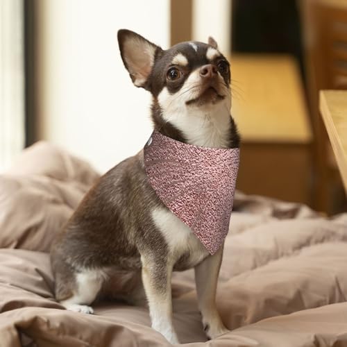 Roségold Pink, Hundehalstücher, Baumwoll-Haustierschal, verstellbare Lätzchen für Haustiere,S Roségold Pink, Hundehalstücher, Baumwoll-Haustierschal, verstellbare Lätzchen für Haustiere,S von InOmak