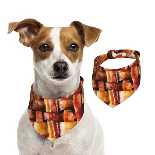 Speckfleisch, Hundehalstücher, Baumwoll-Haustierschal, verstellbare Lätzchen für Haustiere,M Speckfleisch, Hundehalstücher, Baumwoll-Haustierschal, verstellbare Lätzchen für Haustiere,M von InOmak