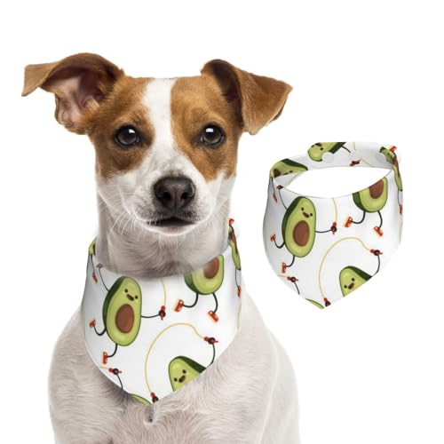 Süße Avocados, Hundehalstücher, Baumwoll-Haustierschal, verstellbare Lätzchen für Haustiere,S Süße Avocados, Hundehalstücher, Baumwoll-Haustierschal, verstellbare Lätzchen für Haustiere,S von InOmak