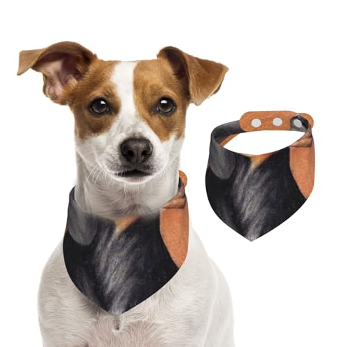 Süßes Dackel-Ölgemälde, Hundehalstücher, Baumwoll-Haustierschal, verstellbare Lätzchen für Haustiere,L Süßes Dackel-Ölgemälde, Hundehalstücher, Baumwoll-Haustierschal, verstellbare Lätzchen für Haustiere,L von InOmak