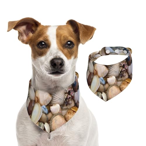 Verschiedene Muscheln, Hundehalstücher, Baumwoll-Haustierschal, verstellbare Lätzchen für Haustiere,S Verschiedene Muscheln, Hundehalstücher, Baumwoll-Haustierschal, verstellbare Lätzchen für Haustiere,S von InOmak