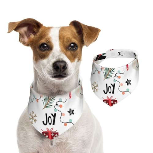 Weihnachten mit Schneemann, Hundehalstücher, Baumwoll-Haustierschal, verstellbare Lätzchen für Haustiere,M Weihnachten mit Schneemann, Hundehalstücher, Baumwoll-Haustierschal, verstellbare Lätzchen für Haustiere,M von InOmak