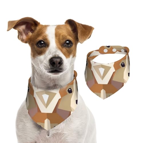 Welsh Corgi Kopfmuster, Hundehalstücher, Baumwoll-Haustierschal, verstellbare Lätzchen für Haustiere,M Welsh Corgi Kopfmuster, Hundehalstücher, Baumwoll-Haustierschal, verstellbare Lätzchen für Haustiere,M von InOmak