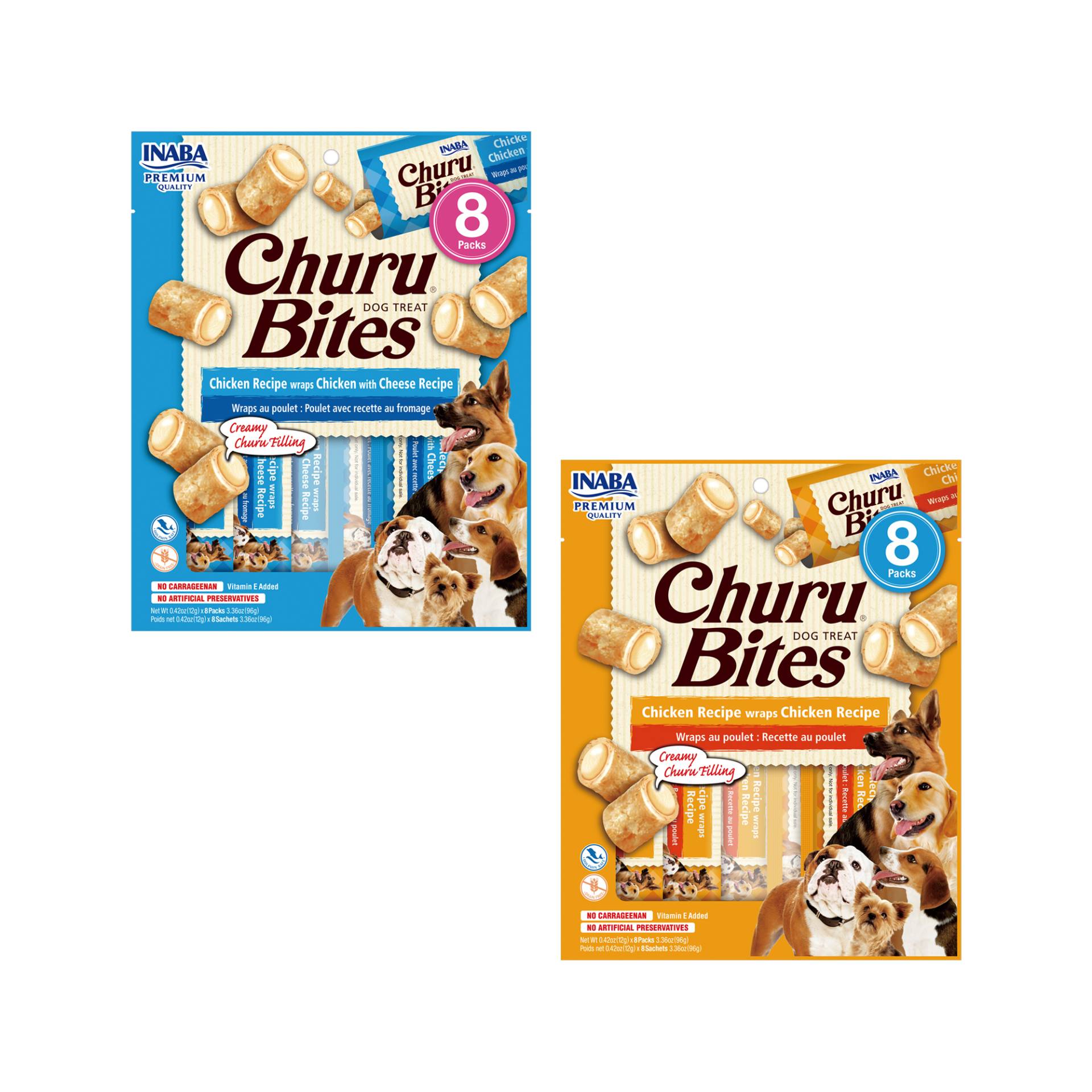Inaba Churu Bites - Hund - Huhn mit Käse - 8 x 12 g Inaba Churu Bites - Hund - Huhn mit Käse - 8 x 12 g von Inaba