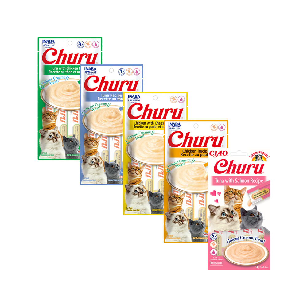 Inaba Churu - Katzensnacks - Thunfisch und Lachs - 56 g von Inaba