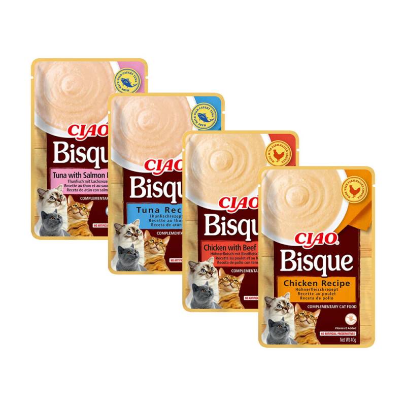 Inaba Ciao Bisque Nassfutter - Katze - Huhn & Rindfleisch - 12 x 40 g Inaba Ciao Bisque Nassfutter - Katze - Huhn & Rindfleisch - 12 x 40 g von Inaba