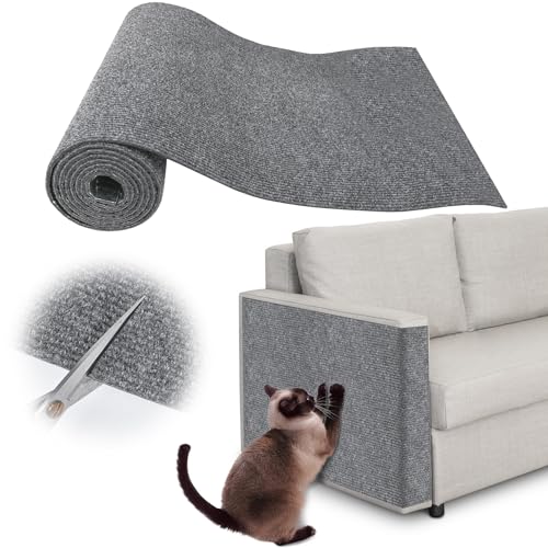 Inchoco Katzenkratz-Möbelschutz, zuschneidbar, selbstklebend, Katzenkrallen, Kratzschutz, zum Schutz von Möbeln, Couch, Stuhl, Sofa, Katze, Haustier, Geschenk (Hellgrau) von Inchoco