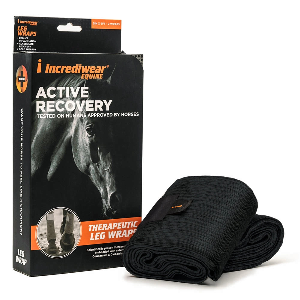 Incrediwear Equine Bandagen (2 Stück) Schwarz, Pony von Incrediwear Equine