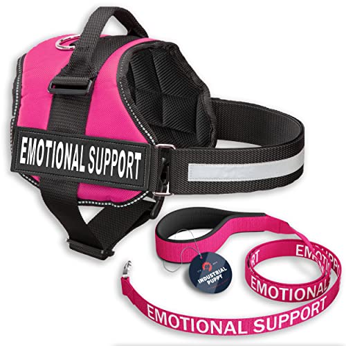 Industrial Puppy Emotionale Stützweste, Geschirr mit Haken, Schlaufenriemen und Griff, 2 reflektierende Patches für emotionale Unterstützung, abnehmbar, ESA-Passendes Leinen-Set, Hundezubehör, Größe Industrial Puppy Emotionale Stützweste, Geschirr mit Haken, Schlaufenriemen und Griff, 2 reflektierende Patches für emotionale Unterstützung, abnehmbar, ESA-Passendes Leinen-Set, Hundezubehör, Größe von Industrial Puppy