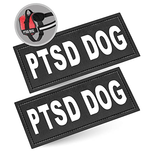 Industrial Puppy PTSD Hundepatch für Diensthundeweste - PTSD Service Dog Patches für Diensthund, emotionale Unterstützung, im Training, Diensthund in der Therapie Hundegeschirre von Industrial Puppy
