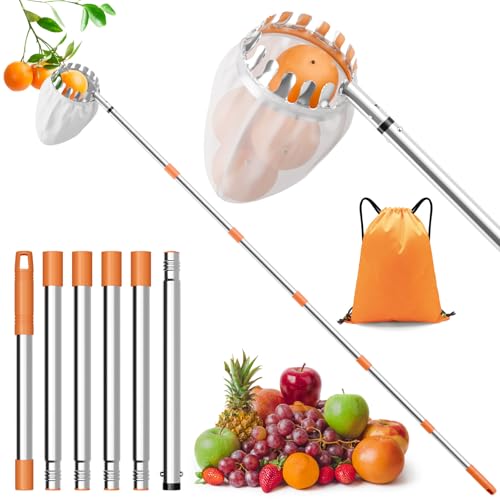 1,9m ObstpflüCker für Kirschen,Diameter 16 cm,KirschenpflüCker,ApfelpflüCker Kirschpflücker mit Teleskopstiel und Baumwollbeutel,Pflaumenpflücker Zur Erreichung Unzugänglicher Orte in Obstbäumen 1,9m ObstpflüCker für Kirschen,Diameter 16 cm,KirschenpflüCker,ApfelpflüCker Kirschpflücker mit Teleskopstiel und Baumwollbeutel,Pflaumenpflücker Zur Erreichung Unzugänglicher Orte in Obstbäumen von InemzTal