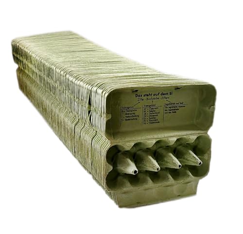 Ingbertson 115 Stück Grüne Eierkartons für 10 Eier # Eierpappen # Eierbox # Eierschachteln (115, je 10 Eier, grün) von Ingbertson