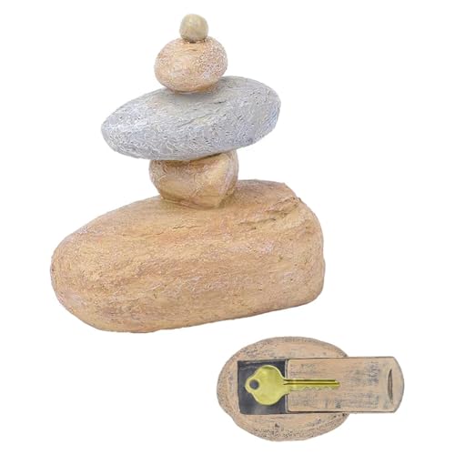 Inkoby Rock-Schlüsselversteck für Den Außenbereich Verstecken Sie Einen Ersatzschlüssel Draußen, Wasserdicht, Fake Rock Key Hider Dekoration, Aufbewahrungsbox für Ersatzschlüssel Inkoby Rock-Schlüsselversteck für Den Außenbereich Verstecken Sie Einen Ersatzschlüssel Draußen, Wasserdicht, Fake Rock Key Hider Dekoration, Aufbewahrungsbox für Ersatzschlüssel von Inkoby