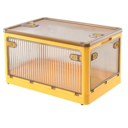 Inkoby Zusammenklappbare Aufbewahrungsbox mit Großem Fassungsvermögen - Stapelbarer Organizer Aus Dickem Kunststoff, Transparente, Zusammenklappbare Haushaltsbox Aus Kunststoff von Inkoby