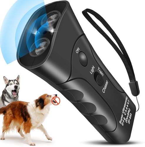 Innefier Anti-Bell-Gerät für Hunde, Ultraschall-Hundeabschreckung, Schall-Bell-Abschreckung, wasserdicht, Mini-Outdoor-Abschreckung, 3-in-1-Bell-Kontrollwerkzeug, Frequenzstufen, humanisiert und Innefier Anti-Bell-Gerät für Hunde, Ultraschall-Hundeabschreckung, Schall-Bell-Abschreckung, wasserdicht, Mini-Outdoor-Abschreckung, 3-in-1-Bell-Kontrollwerkzeug, Frequenzstufen, humanisiert und von Innefier