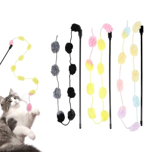 3er-Set Katzenstäbchen-Spielzeug, 30 cm interaktives Katzenstäbchen mit 60 cm Regenbogenbandseil + Regenbogenstoffseil + Stoffseil mit Leopardenmuster 3er-Pack Katzenspielzeug-Set, bunter interaktive 3er-Set Katzenstäbchen-Spielzeug, 30 cm interaktives Katzenstäbchen mit 60 cm Regenbogenbandseil + Regenbogenstoffseil + Stoffseil mit Leopardenmuster 3er-Pack Katzenspielzeug-Set, bunter interaktive von InnoHHustle