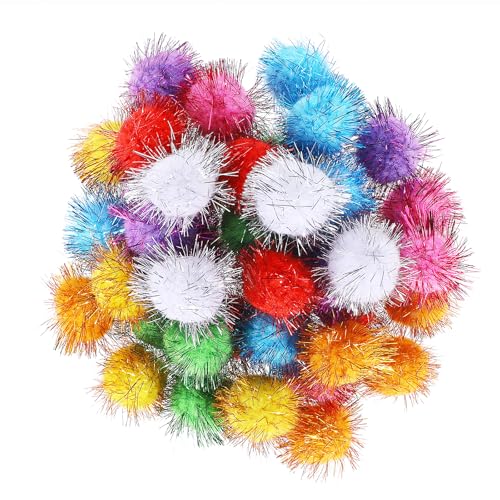 InnoHHustle Lametta-Pompons, Glitzer, für Katzen, Kätzchen, Spielzeug, DIY, Weihnachten, Katze, Lieblingsspielzeug, Lametta, Pompons, 40 Stück InnoHHustle Lametta-Pompons, Glitzer, für Katzen, Kätzchen, Spielzeug, DIY, Weihnachten, Katze, Lieblingsspielzeug, Lametta, Pompons, 40 Stück von InnoHHustle