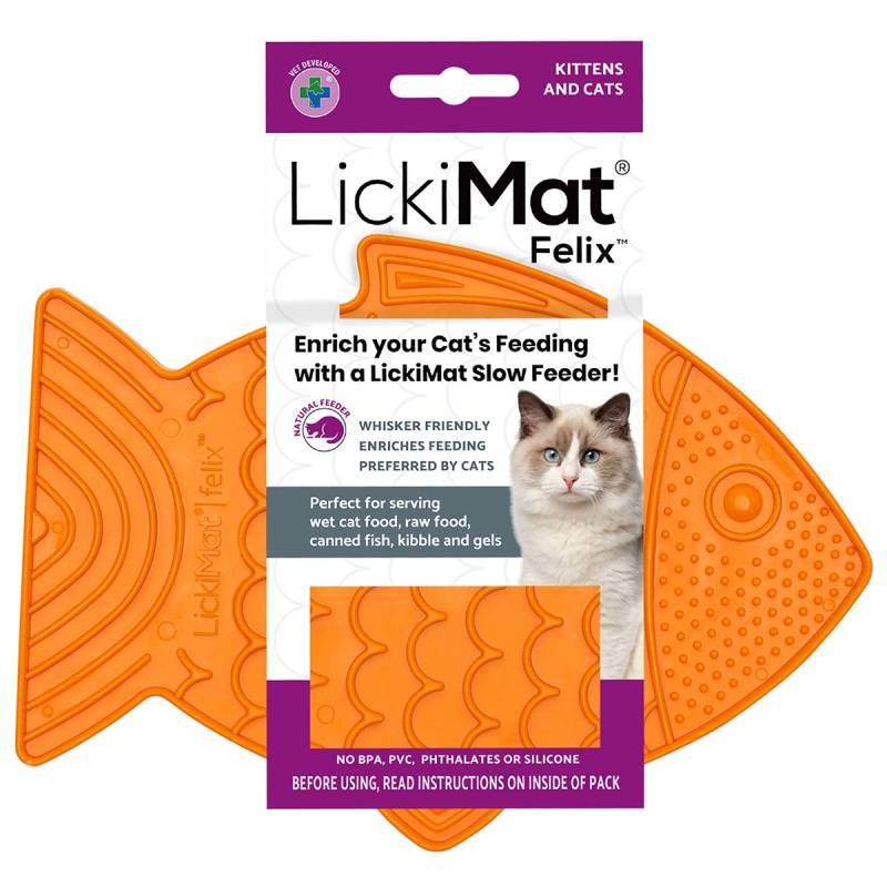 LickiMat Felix Leckmatte Orange von Innovative Pet Products