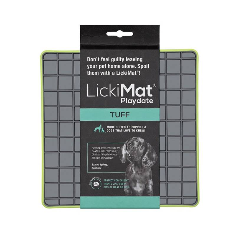 LickiMat Playdate Tuff Leckmatte Grün von Innovative Pet Products