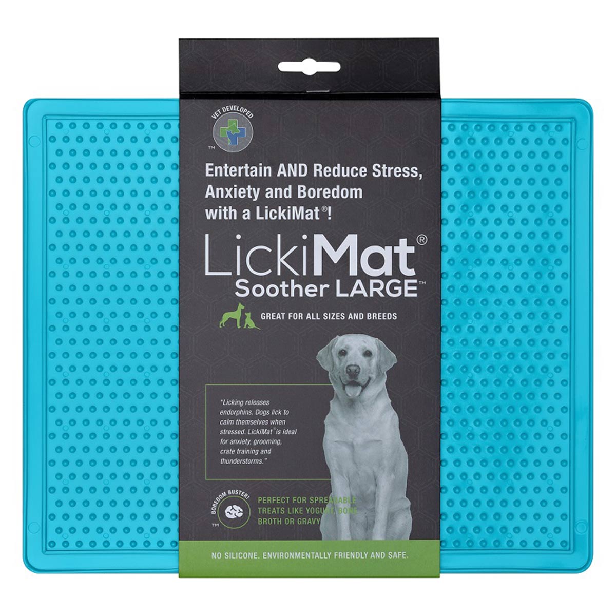 LickiMat Soother Large Leckmatte Türkis von Innovative Pet Products
