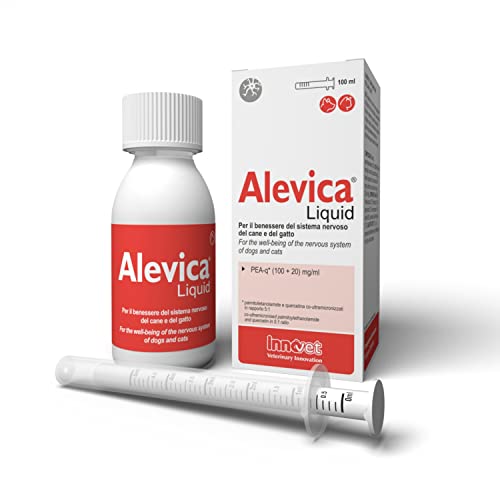Alevica Ergänzungsfuttermittel für das Wohlbefinden des Nervensystems auf PEA-q-Basis für Hunde und Katzen, hält das physiologische Gleichgewicht des Nervensystems – Flasche mit 100 ml Alevica Ergänzungsfuttermittel für das Wohlbefinden des Nervensystems auf PEA-q-Basis für Hunde und Katzen, hält das physiologische Gleichgewicht des Nervensystems – Flasche mit 100 ml von Innovet