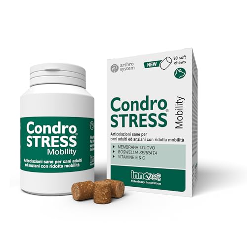 Innovet, Condrostress Mobility für Hundegelenke, unterstützt die Mobilität von Erwachsenen und älteren Hunden, mit Vitamin E und C, 90 Soft Chews leicht zu kauen Innovet, Condrostress Mobility für Hundegelenke, unterstützt die Mobilität von Erwachsenen und älteren Hunden, mit Vitamin E und C, 90 Soft Chews leicht zu kauen von Innovet