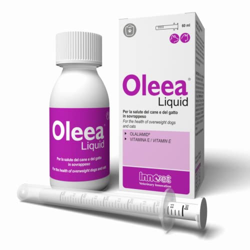 Innovet Oleea Flüssige Formulierung, 60 ml, für die Gesundheit von übergewichtigen oder fetthaltigen Hunden und Katzen, schützt vor Schäden durch überschüssiges Körperfett von Innovet