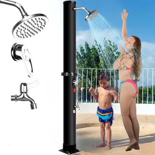 Inoamity Solardusche Garten 35L - Automatische Aufheizung bis 60°C, Einfache Installation, Verstellbarer Wasserhahn & 360°-Duschkopf - Winterfest für Pool, Camping, Außendusche Inoamity Solardusche Garten 35L - Automatische Aufheizung bis 60°C, Einfache Installation, Verstellbarer Wasserhahn & 360°-Duschkopf - Winterfest für Pool, Camping, Außendusche von Inoamity