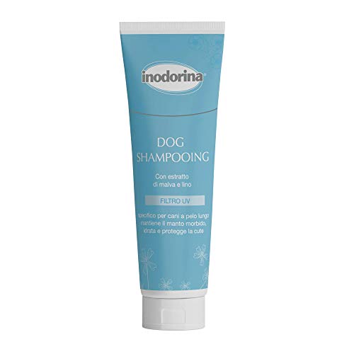 Inodorina, Hundeshampoo, Shampoo für Hunde mit langem Haar, hält das Fell weich, spendet Feuchtigkeit und schützt die Haut, mit Malven- und Leinenextrakt, mit UV-Filter, ohne Parabene, 250 ml Inodorina, Hundeshampoo, Shampoo für Hunde mit langem Haar, hält das Fell weich, spendet Feuchtigkeit und schützt die Haut, mit Malven- und Leinenextrakt, mit UV-Filter, ohne Parabene, 250 ml von Inodorina