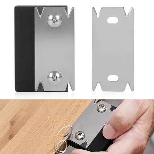 Inscrip Furnierkantenschneider, Kantenschneider für Holzbearbeitung, Tragbar Manueller Kantenanleimschneider mit 1x Ersatzklinge, rutschfest Handhobel für Holz PVC ABS Umleimer (Schwarz A#) von Inscrip