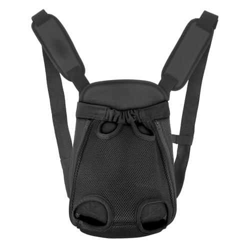 Inspack Hunderucksack, verstellbar, für Haustiere, Katzen, Hunde, Reisetasche, Brusttrage, Hundetragetaschen für Dmall Hunde, Katzen-Schlinge, Tragerucksack, XL, Schwarz von Inspack