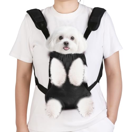 Inspack Rucksack für Hunde und Katzen, Hundetragerrucksäcke für kleine und mittelgroße Hunde, Haustier-Vorderbrusttasche, Welpentragetasche, Tragetasche, Halterung Papoose für Baby-Katzenkörper von Inspack